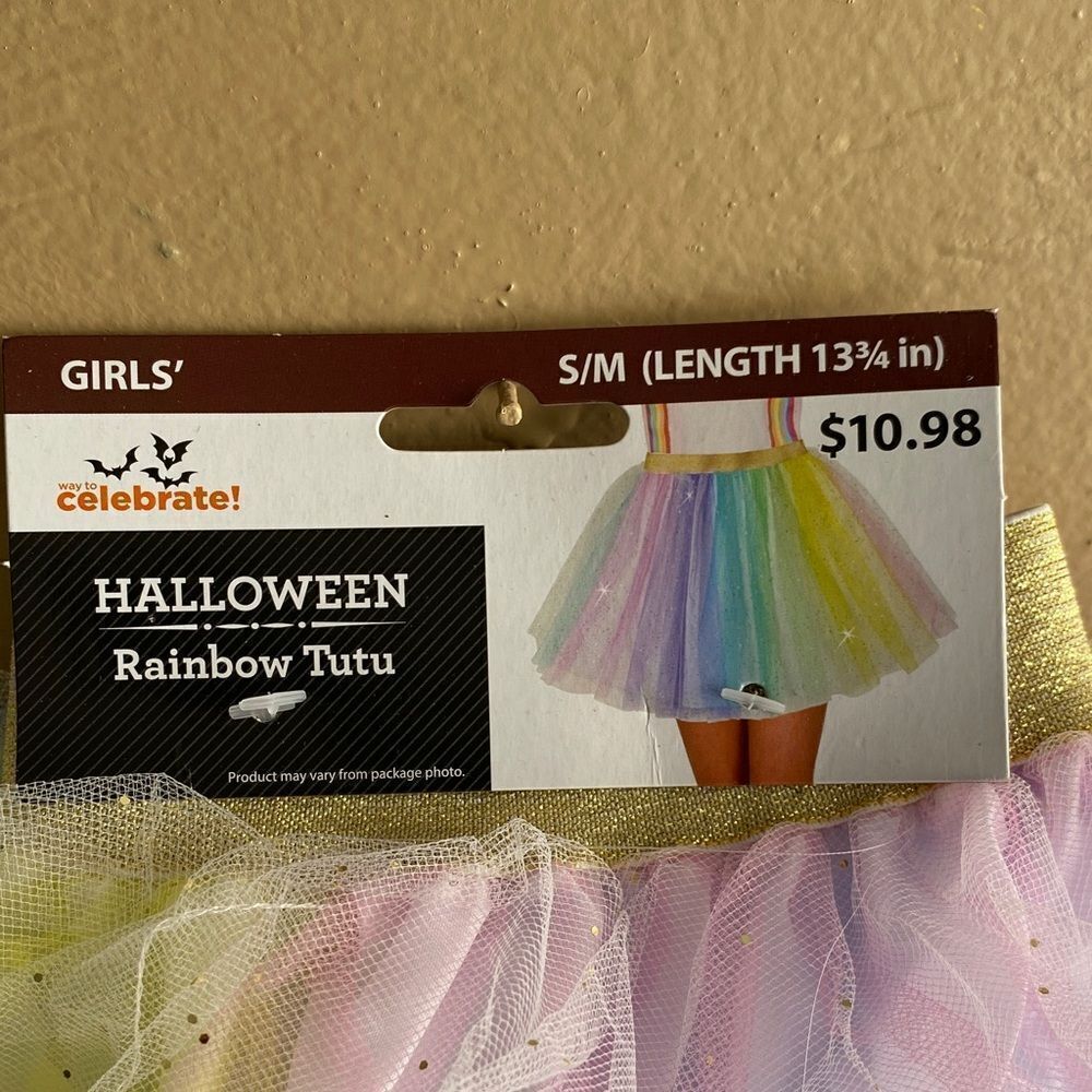 Girls' Rainbow Tutu Costume